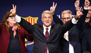 Laporta re-elected as Barcelona president