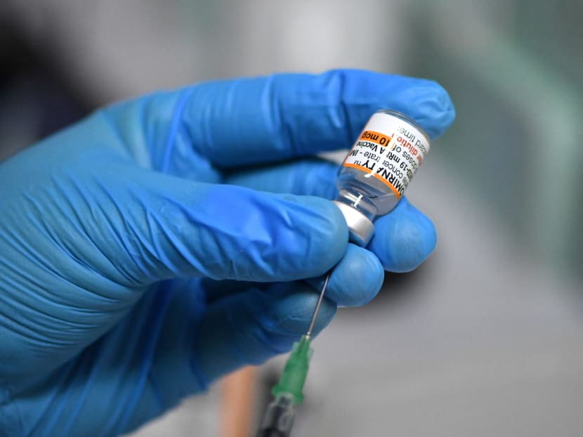 In Singapore, Covid-19 booster jabs are recommended from about five months after the last dose of one's primary vaccine jabs. 