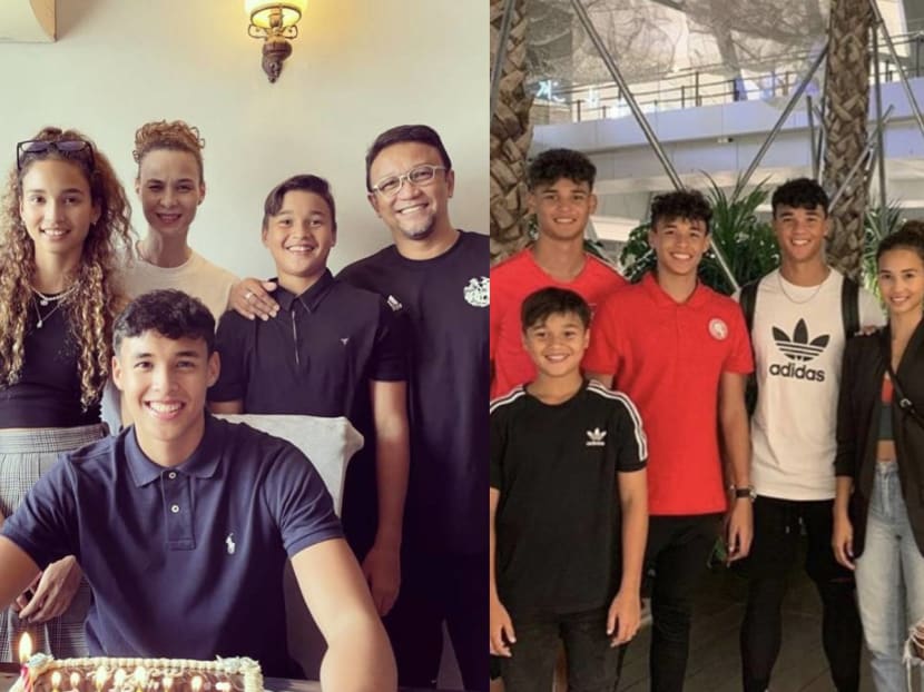 We need a new family pic of Singapore's answer to the Beckhams stat.