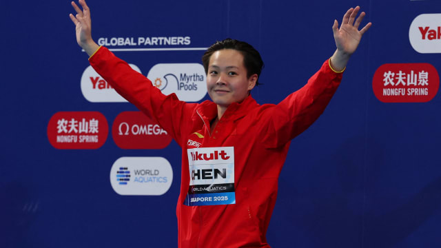 绝对优势称霸女子3米跳板 陈艺文勇夺第九个世冠