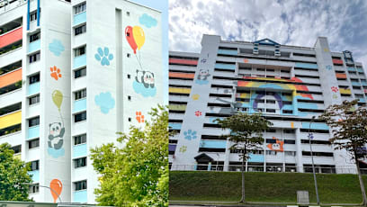 “Too Cute”: Panda Murals On Teck Whye Avenue HDB Block Win Over The Internet