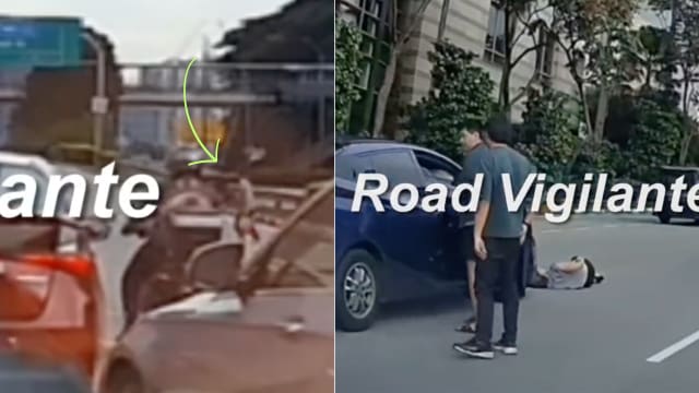 妇人乱过马路 被私召车撞飞