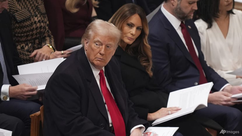 Trump attends prayer service, gets an earful on immigrants and LGBT youth