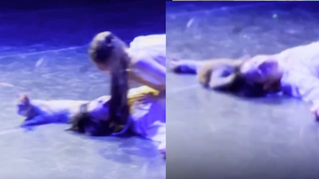 土耳其猫咪误闯入“罗密欧与朱丽叶”演出舞台 悲剧瞬间变喜剧