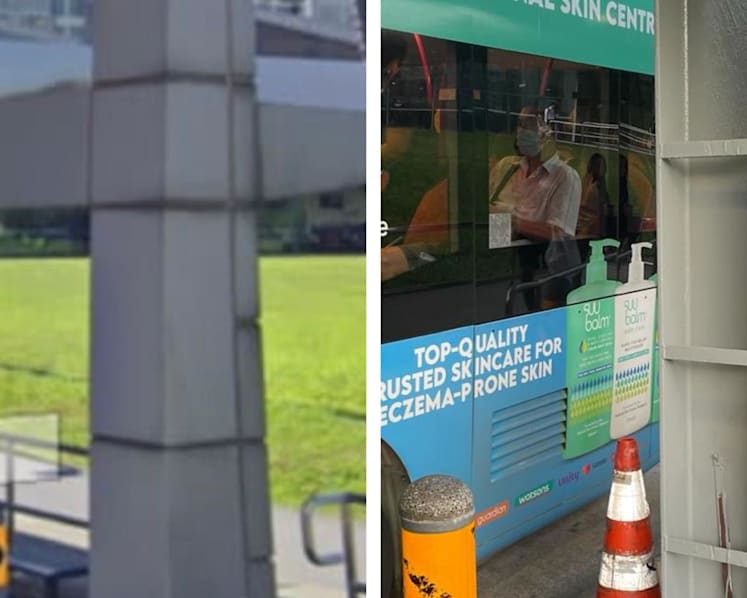 Cladding panels removed from pillars at bus stops near Punggol MRT after complaints over design