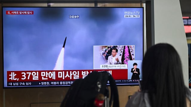 朝鲜发射不明飞行器 日方：可能是弹道导弹