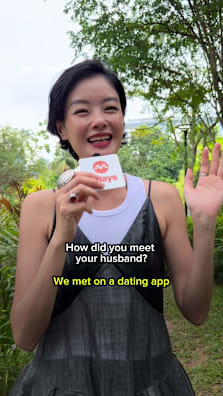 The Keep It Down star had her first date with her hubby at a hawker centre?? 😳🥰 #8dayssg #8dayssgintv #dating #marriage #couple 