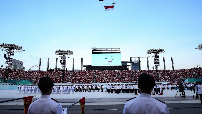 'Onward as one': S'pore celebrates 58th birthday back at the Padang, bids farewell to outgoing President Halimah