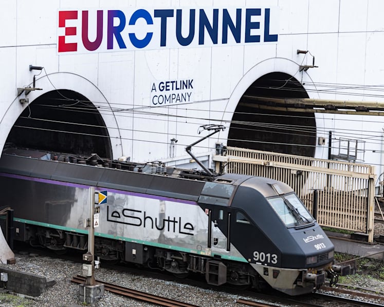 Bus collides with train near Channel Tunnel entrance in France, 19 hurt