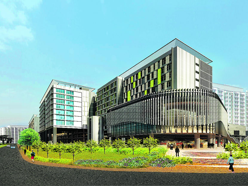 The Sengkang General and Community hospitals. Artist's impression: SingHealth