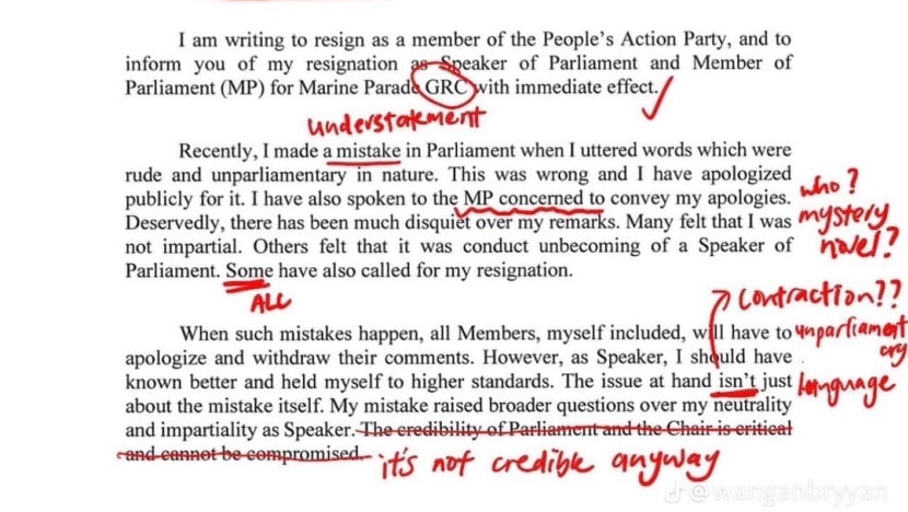 #trending: Resignation letters over affairs from PAP and WP politicians get graded on Instagram; Nicole Seah scores ‘A+’