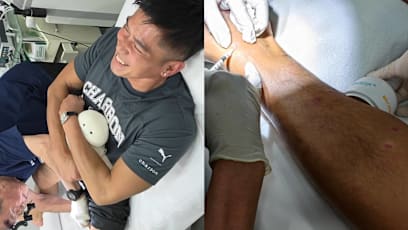 Elvin Ng Gets Steroid Jabs For Sandfly Bites & Infection After He Was Bitten At Tanjong Beach In Sentosa 4 Months Ago