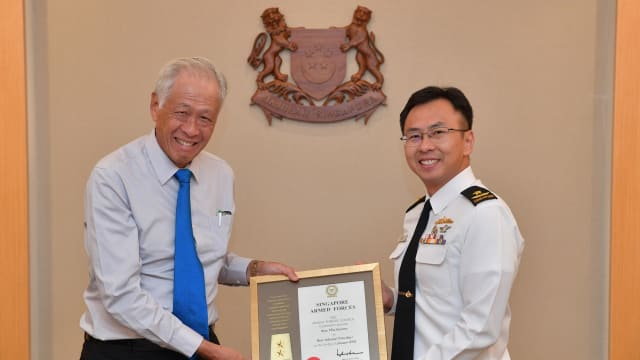 海军总长屈坚文准将 明年起擢升为二星军衔