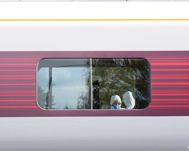 Man charged with 10 counts of attempted murder after knife attack on UK train