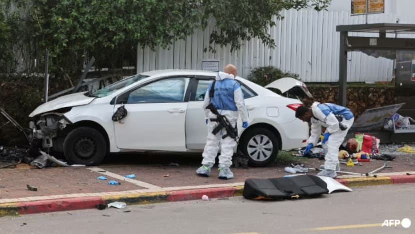  Sekurang-kurangnya 13 cedera dalam serangan rempuhan kereta di Israel