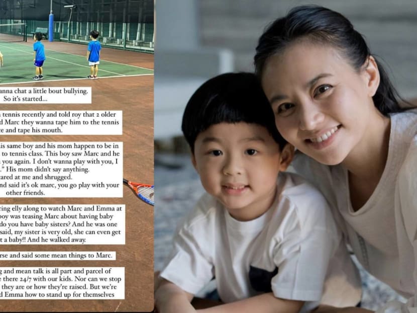 Cheryl Wee’s 5-year-old son encounters bullies; shares her methods on dealing with bullying, and how she plans to send her kids for self-defence classes