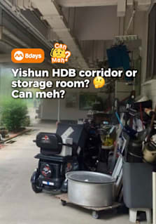 A photo showing an HDB resident storing shelves, furniture, and even a few PMDs outside their flat has sparked debate online. But is it actually legal to leave so many belongings in the common corridor? We break down Singapore’s fire safety guidelines, HDB common area rules and where the line is between a simple shoe rack and turning shared spaces into your own storage room. #8dayssg #8dayssgtrending #hdb #storage #publichousing
