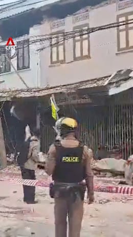 1 killed after Bangkok shophouse awning collapses