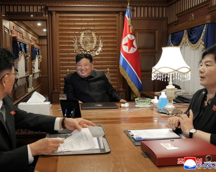 North Korea's Kim Jong Un crosses border into China in armoured train