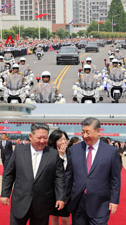 North Koreans line Pyongyang streets to bid farewell to Xi Jinping
