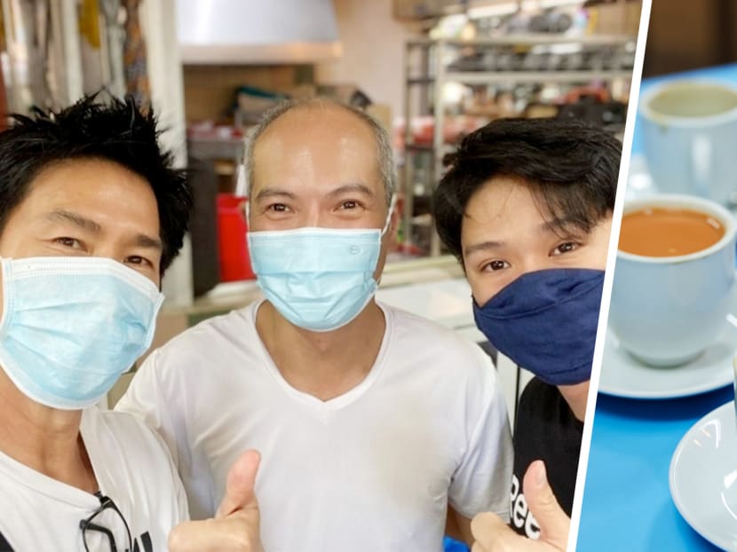 Henry Golding is also a fan of the kopi here.