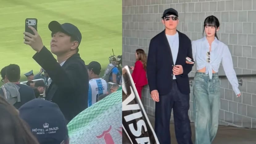 Singer JJ Lin and girlfriend spotted by fans at the FIFA World Cup final