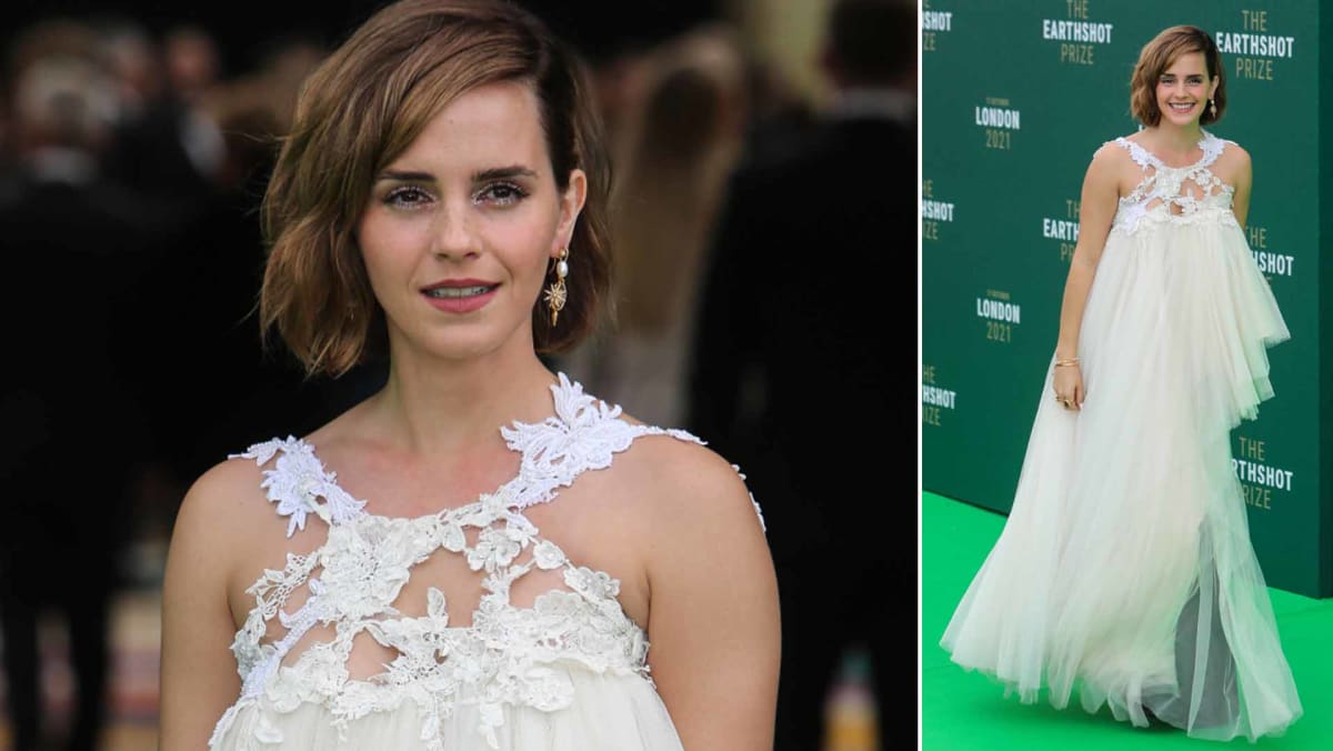 Emma Watson's Earthshot Prize Ceremony Gown Recycled From 10 Wedding  Dresses - TODAY
