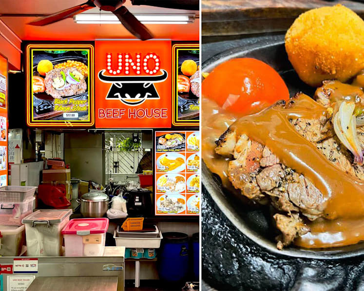 Toa Payoh’s Popular Uno Beef House Relocates To New “Hermès Orange” Stall
