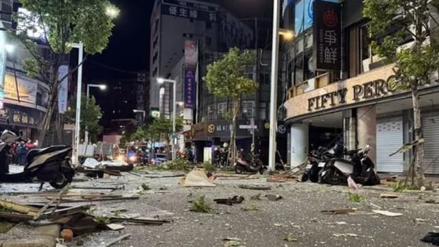台湾新北市大楼发生严重气爆事故 六人受伤