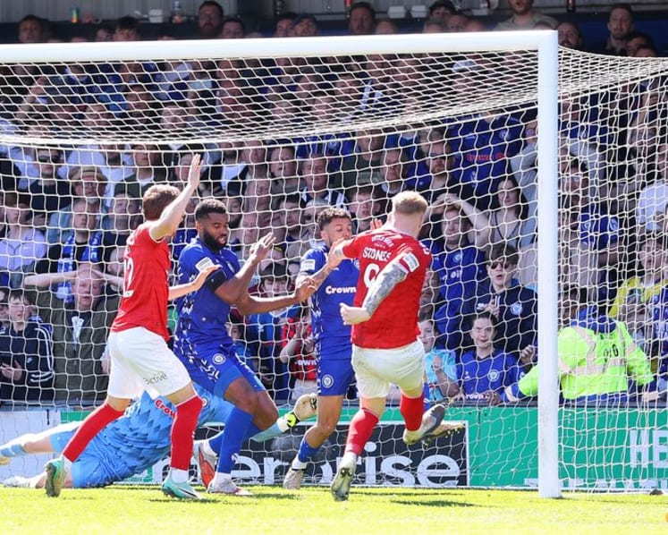 York City promoted to League Two after dramatic draw with title rivals Rochdale