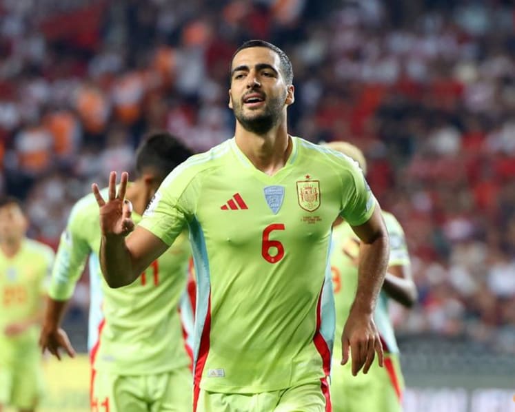 Ruthless Spain dismantle Turkey as Merino hat-trick seals 6-0 win
