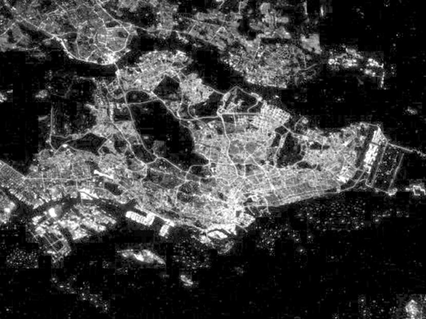 Astronaut Tim Kopra’s snapshot of Singapore from space. Photo: Tim Kopra's Twitter
