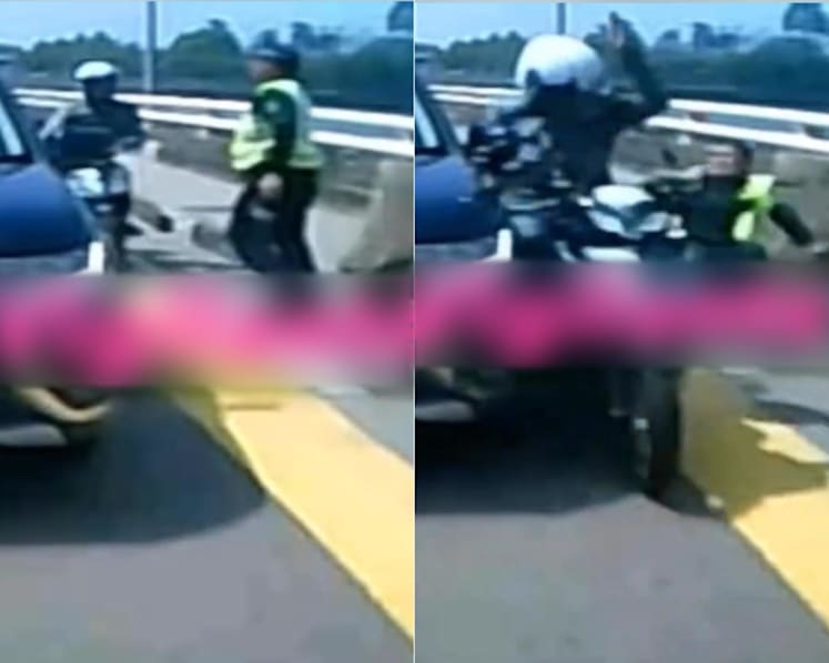 Motorcyclist crashes into auxiliary policeman along Causeway, both taken conscious to hospital