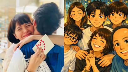 Mystery Girl In Zoe Tay's AI-Generated Family Photo Has Netizens Guessing If That's Her Son's Girlfriend