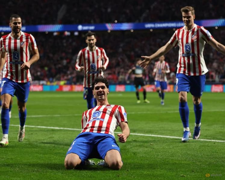 Sorloth hat-trick sends Atletico Madrid into Champions League last 16