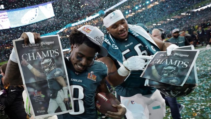 NFL-Eagles deny Chiefs historic three-peat with thumping Super Bowl win