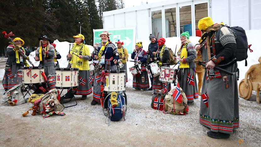 Biathlon-Bodo/Glimt football fans bring drumming joy to biathlon venue