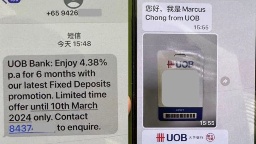 Beware of scams involving fixed deposit 'promotions'; at least S$650,000 lost since January Beware of scams involving fixed deposit 'promotions'; at least S$650,000 lost since January