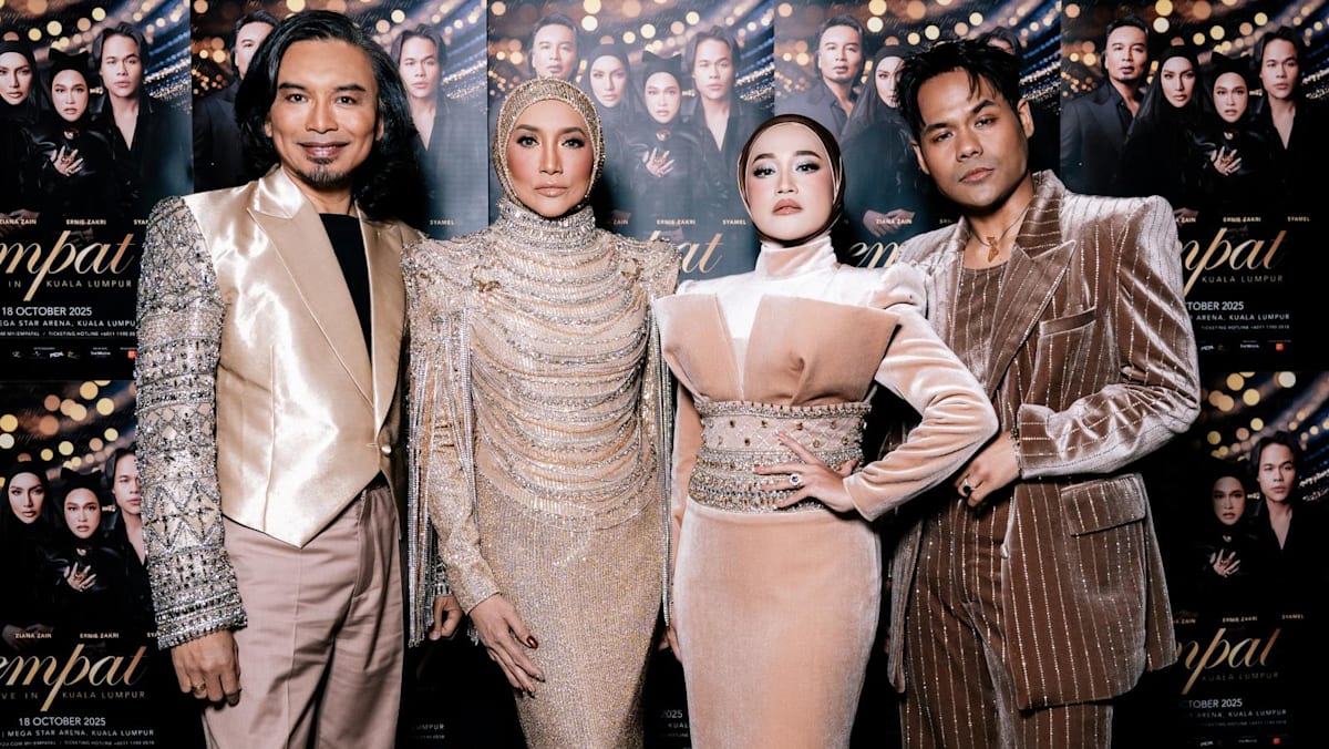 Malay music icons Ziana Zain and Anuar Zain to stage joint Singapore concert in September titled Empat