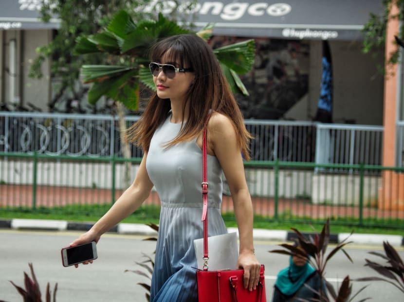 Model, actress and property agent Melissa Faith Yeo Lay Hong pictured outside court on Dec 4, 2019.