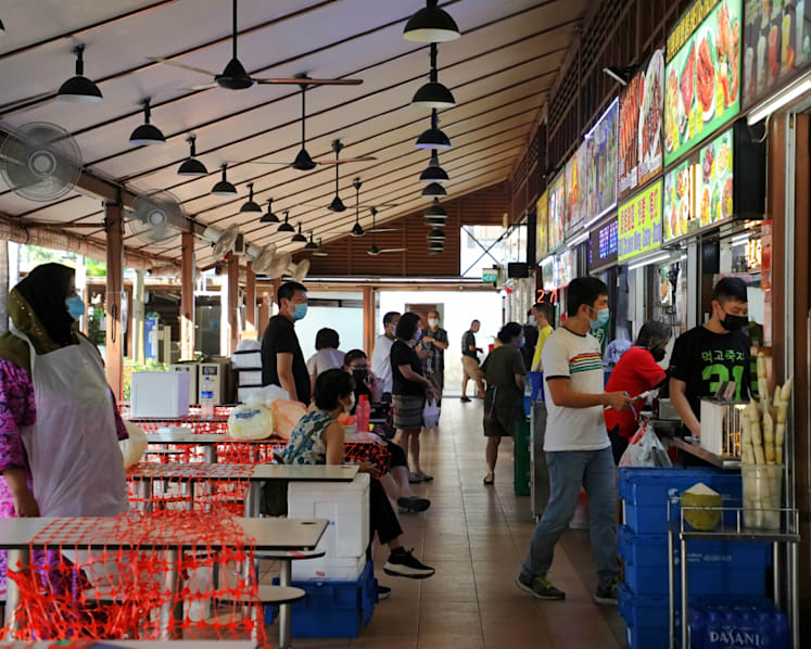Interactive map showing participating hawkers and merchants added to CDC vouchers website