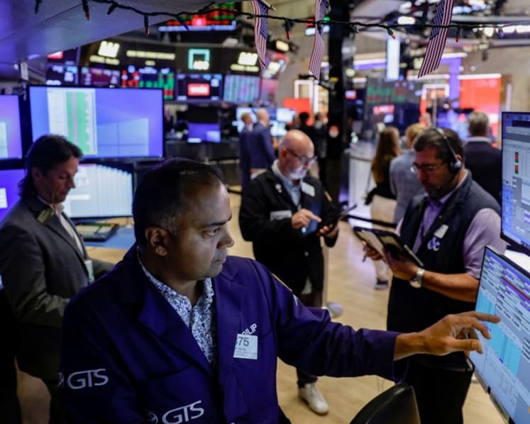 Nasdaq slides, yields elevated as Mideast conflict fears grow