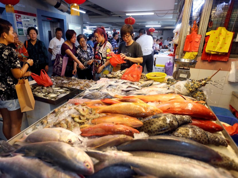 Prices of pomfret have increased to about S$70 to S$80. Photo: Ernest Chua/TODAY