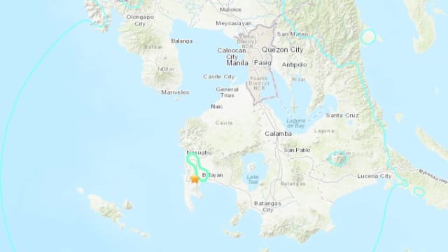 菲律宾吕宋岛西南部海域发生6.1级地震
