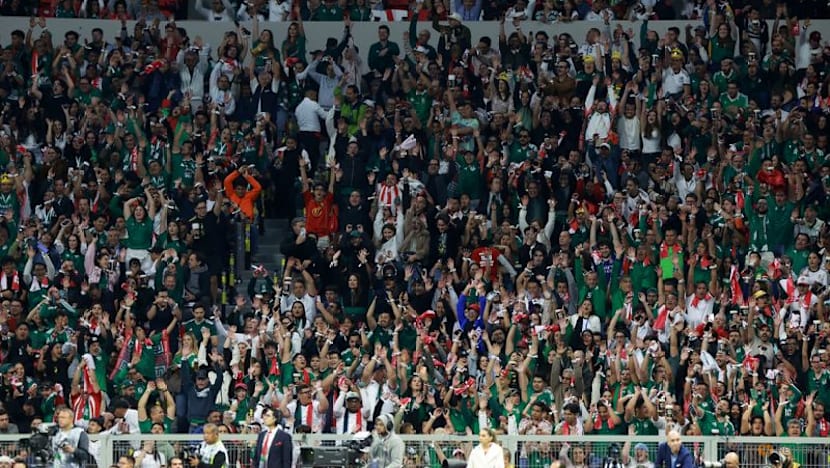 Fans flock to Azteca reopening, brushing off tensions ahead of World Cup