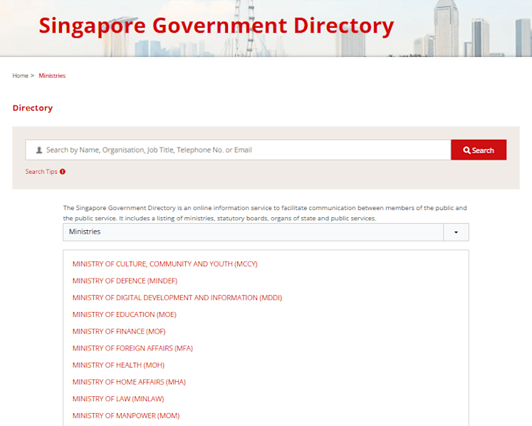 Singapore removes contact details of most public officers from online directory amid rise in scams Singapore removes contact details of most public officers from online directory amid rise in scams