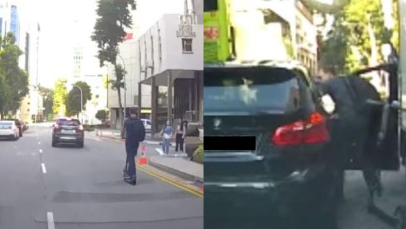 Penunggang PMD, pemandu kereta ditangkap bergaduh di Tanjong Pagar Penunggang PMD, pemandu kereta ditangkap bergaduh di Tanjong Pagar