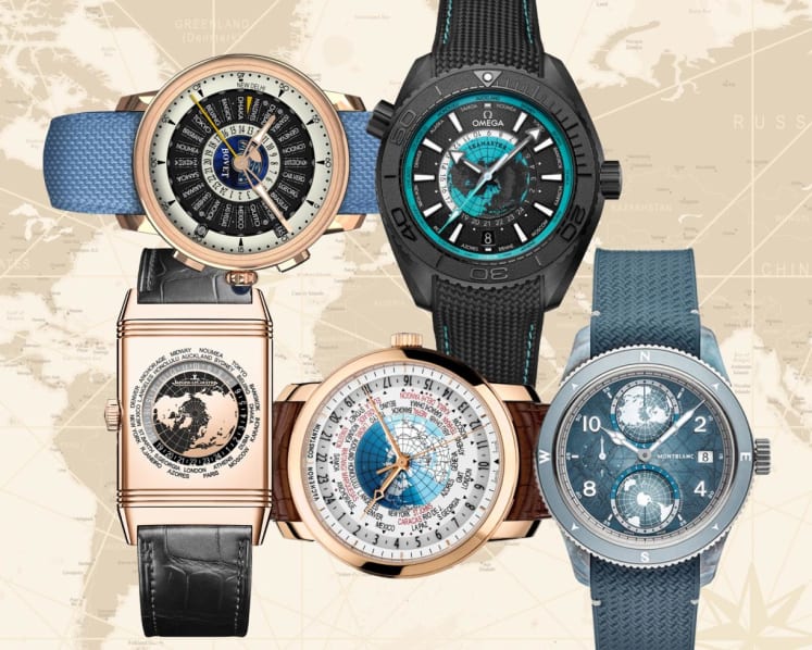 Never be late for any appointment, anywhere in the world, with these worldtime watches