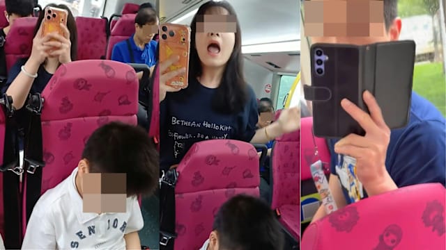 香港两男童巴士上开声玩手机惹议 母护子与乘客爆冲突