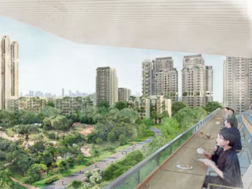 An artist's impression of the view from the North Grandstand. An artist's impression of the view from the North Grandstand.